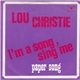 Lou Christie - I'm A Song, Sing Me