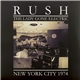 Rush - The Lady Gone Electric - New York City 1974